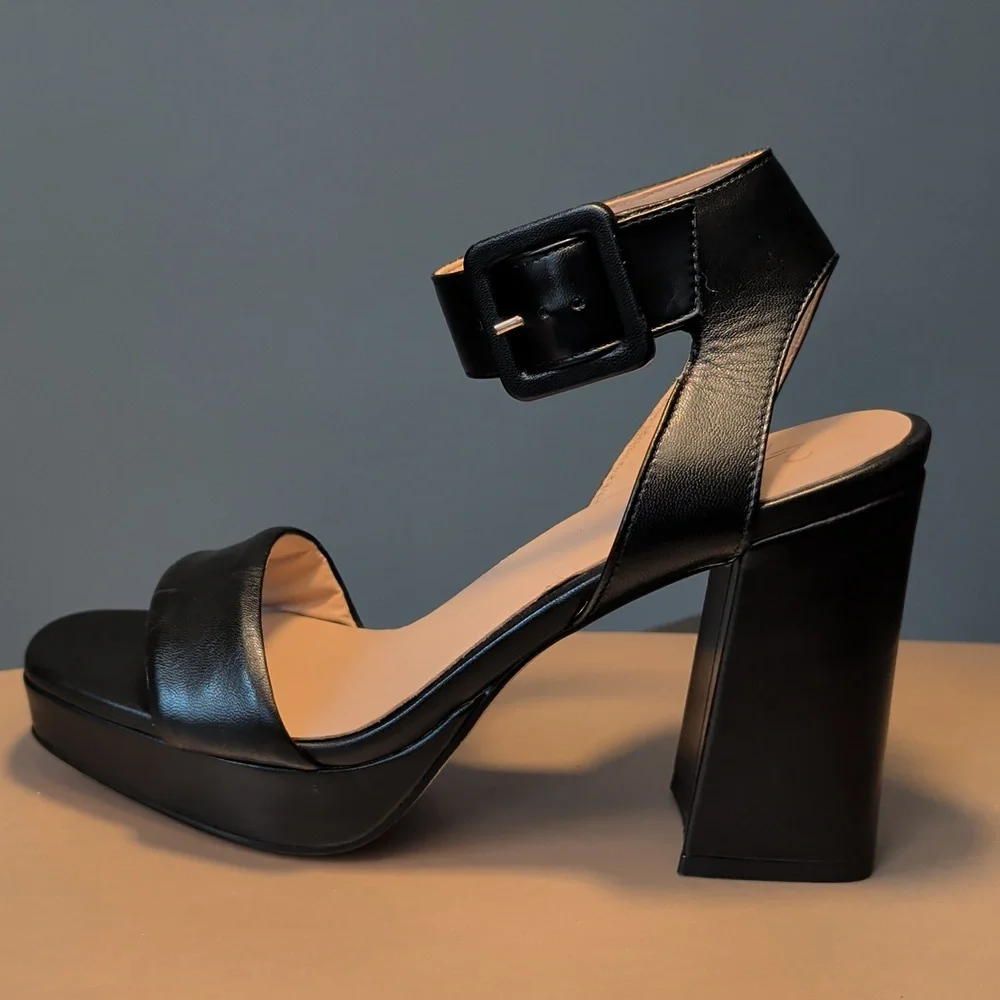 Naturalizer 27 Edit Jaselle Black Leather Heels